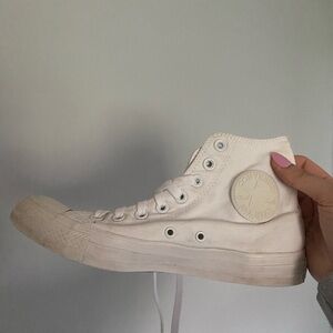 Converse All Star White Canvas High-Tops